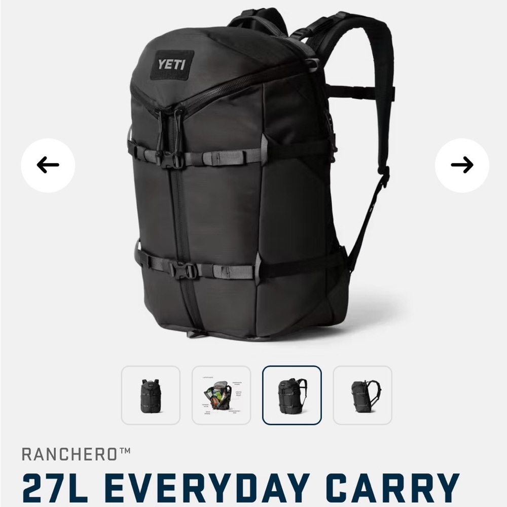 YETI Black Men's Backpack - Picture 2 of 3